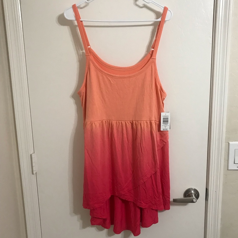 TORRID super soft ombré babydoll cami top